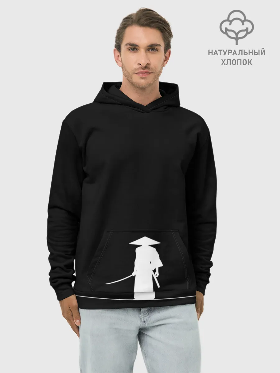 Худи мужской база хлопок / Одинокий самурай