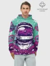 Худи мужской база хлопок / Цветочный Астронавт
