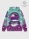 Худи мужской база хлопок / Цветочный Астронавт