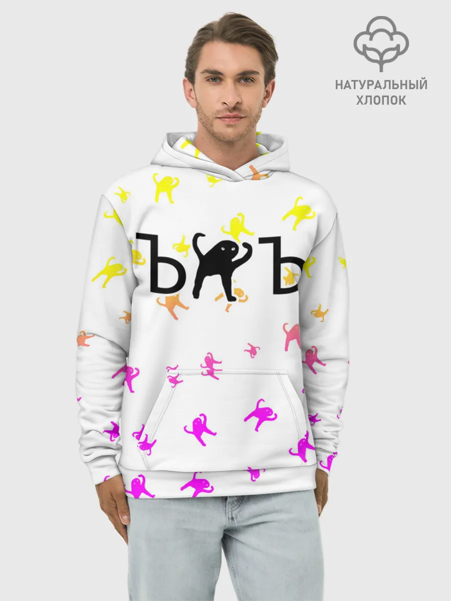 Худи мужской база хлопок / ЪУЪ СЪУКА