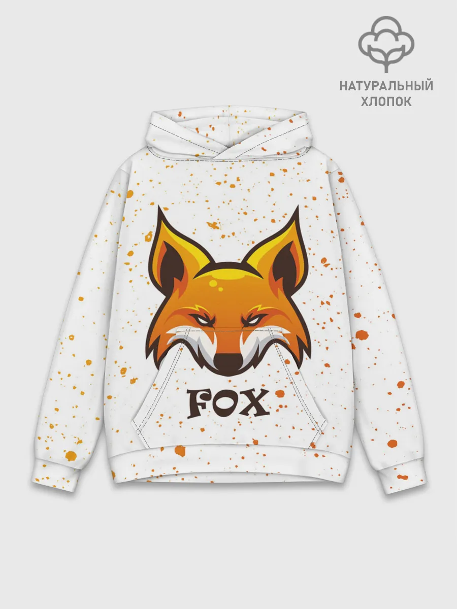 Худи мужской база хлопок / FOX