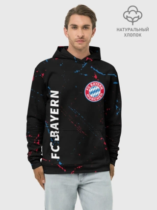Худи мужской база хлопок / FC BAYERN / БАВАРИЯ