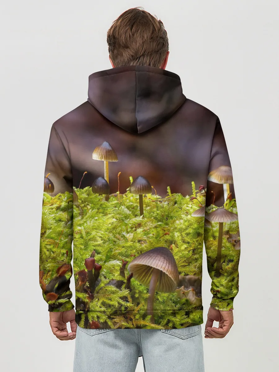 Худи мужской база хлопок / Мох