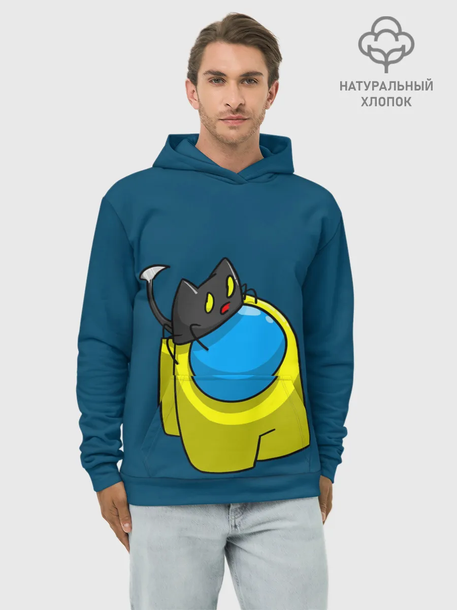 Худи мужской база хлопок / Among Us | Cat