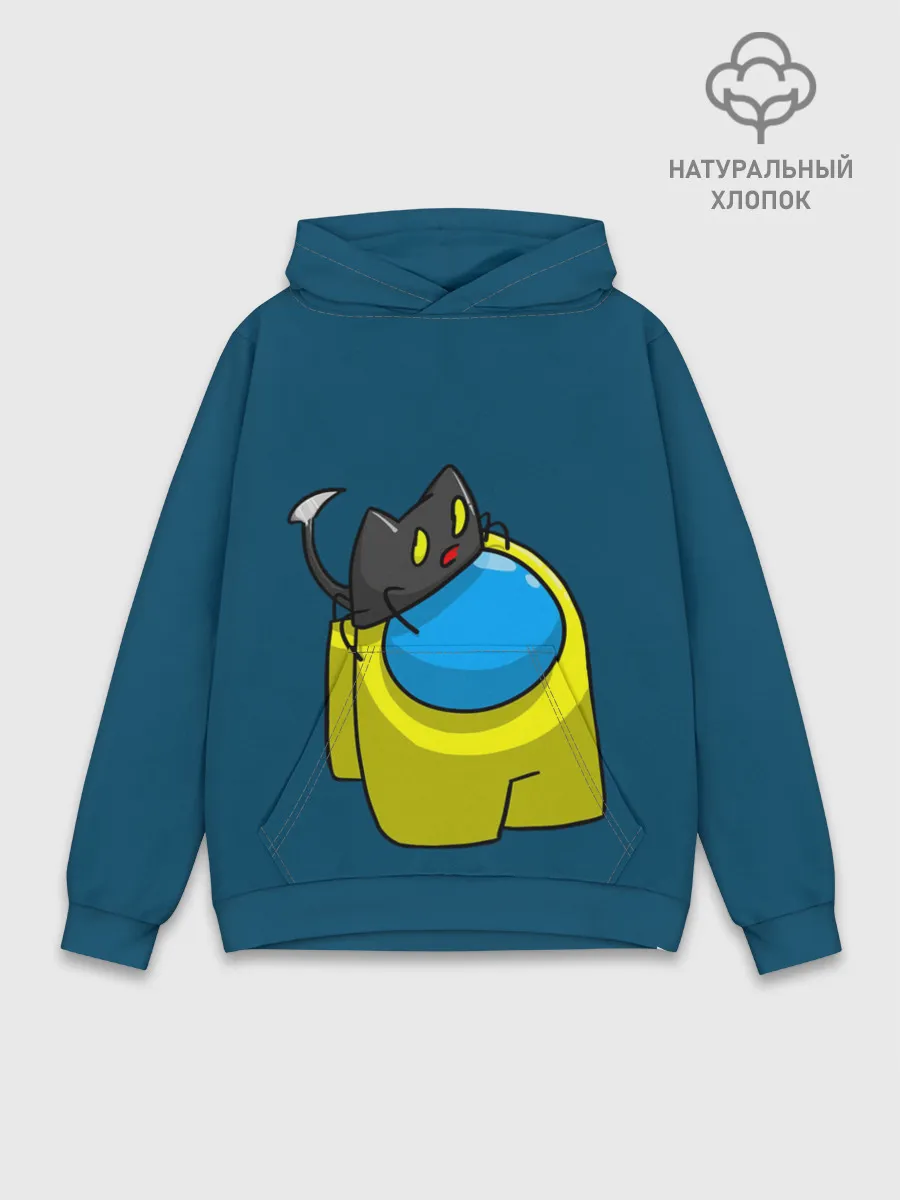 Худи мужской база хлопок / Among Us | Cat