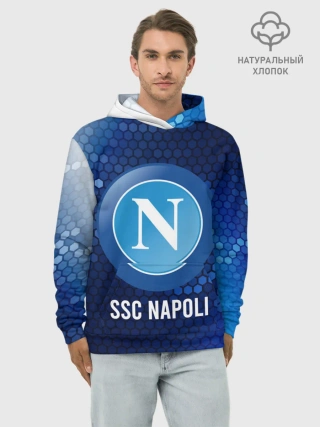 Худи мужской база хлопок / SSC NAPOLI / Наполи