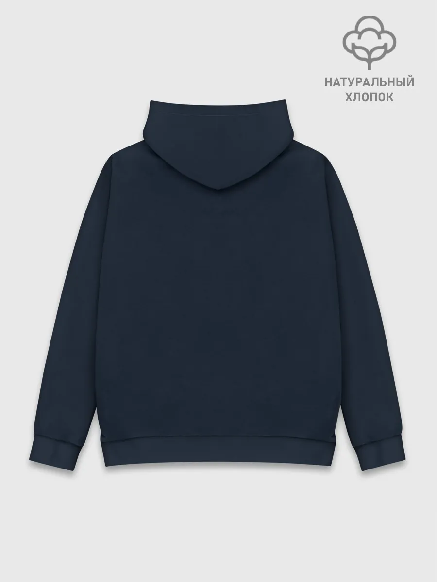 Худи мужской база хлопок / Космонавт на скейте