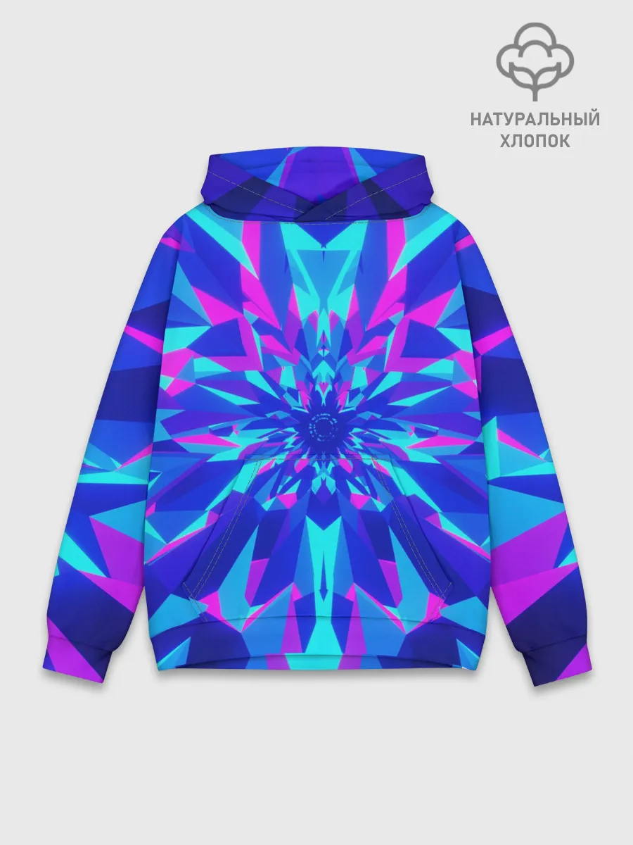 Худи мужской база хлопок / Оптическая иллюзия