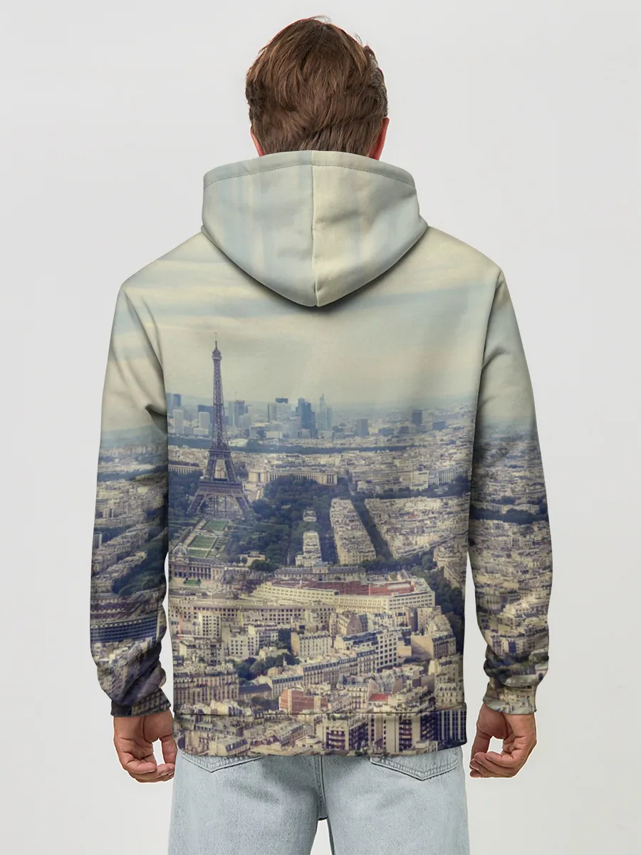 Худи мужской база хлопок / Париж