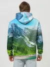 Худи мужской база хлопок / Альпийские горы