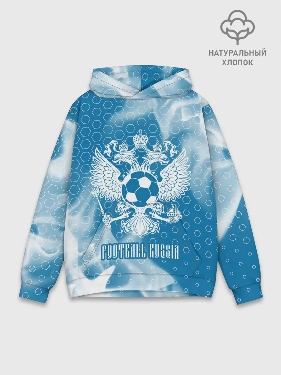 Худи мужской база хлопок / FOOTBALL RUSSIA / Футбол