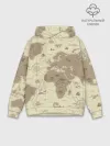 Худи мужской база хлопок / Карта мира