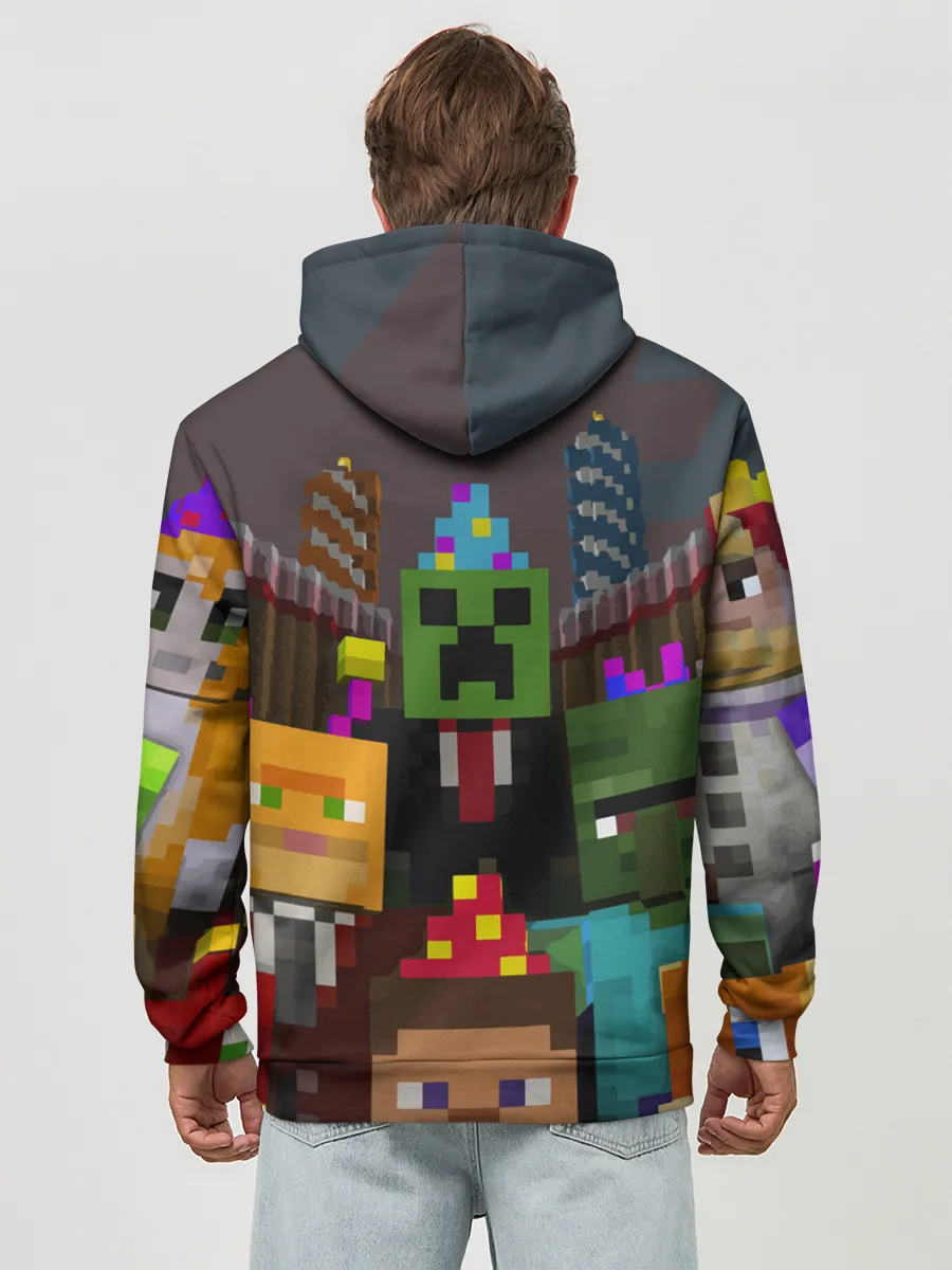 Худи мужской база хлопок / MINECRAFT