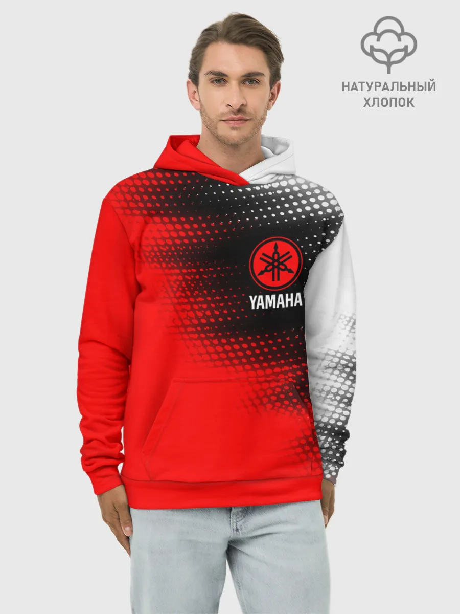 Худи мужской база хлопок / YAMAHA MOTOR / Ямаха