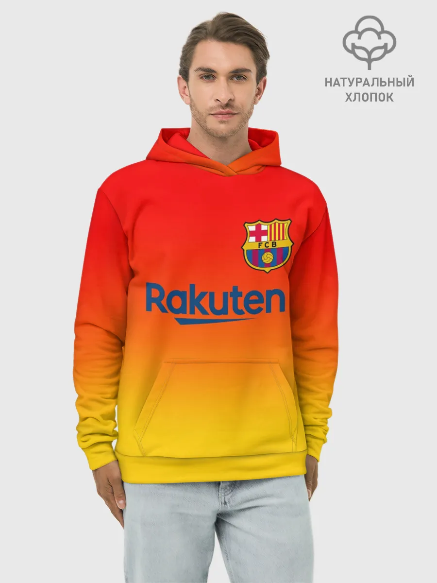 Худи мужской база хлопок / FC BARCELONA