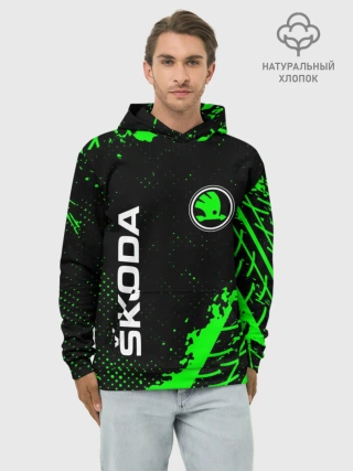 Худи мужской база хлопок / SKODA / Шкода