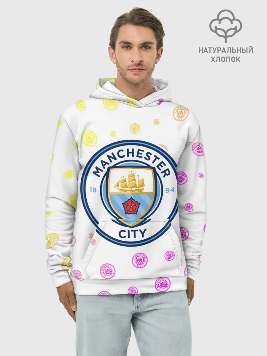 Худи мужской база хлопок / MANCHESTER CITY Манчестер Сити