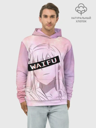 Худи мужской база хлопок / Моя вайфу - Zero Two