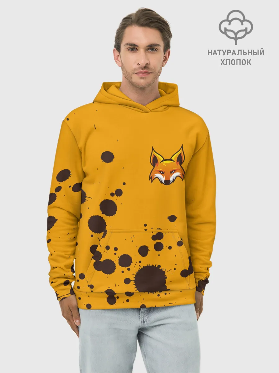 Худи мужской база хлопок / FOX