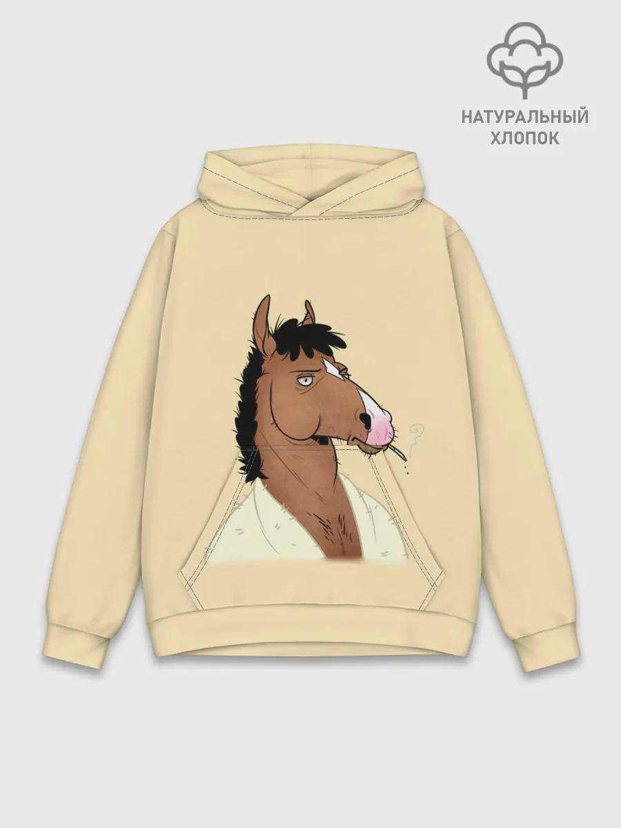 Худи мужской база хлопок / Конь БоДжек
