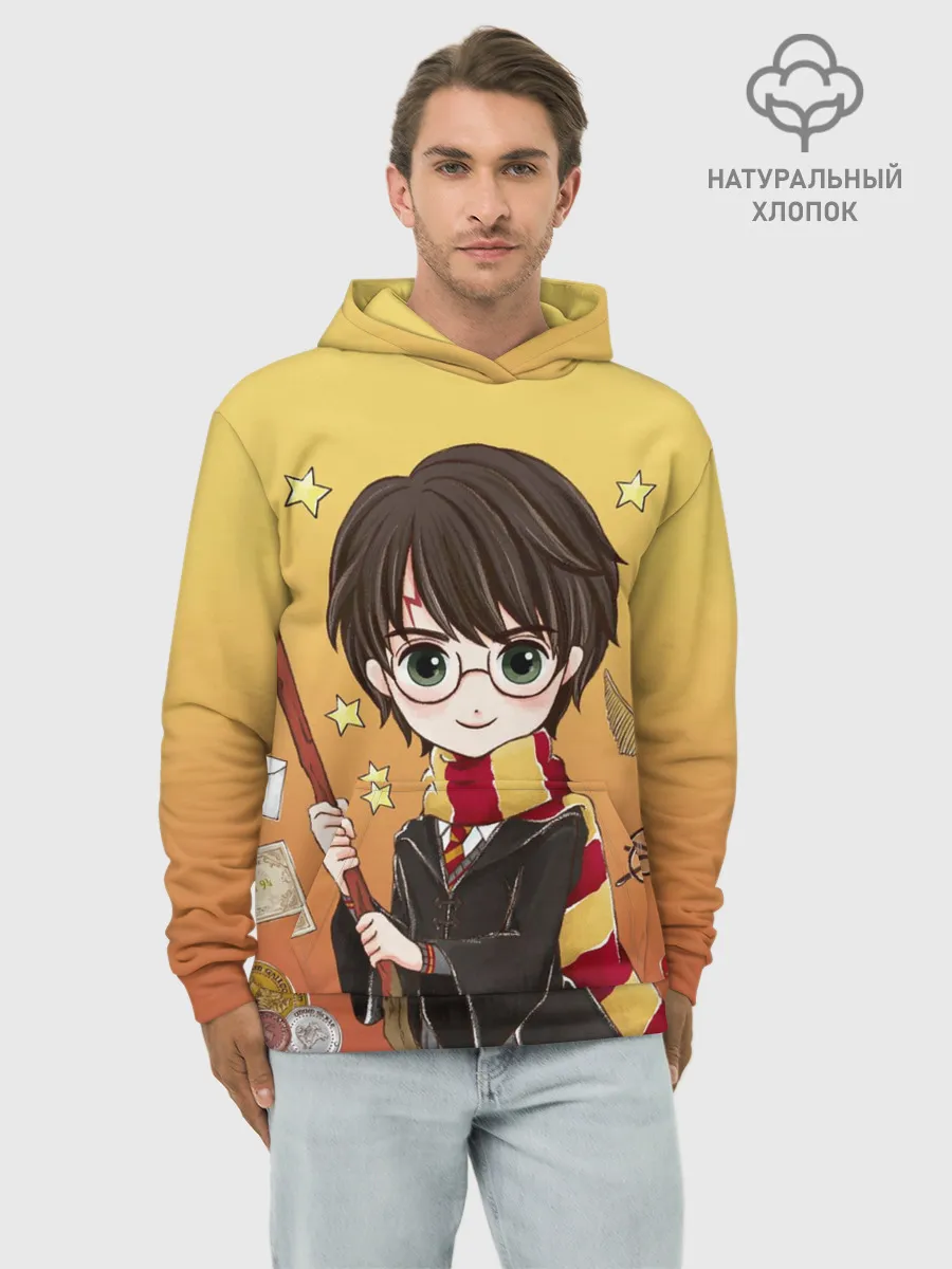 Худи мужской база хлопок / Гарри Поттер