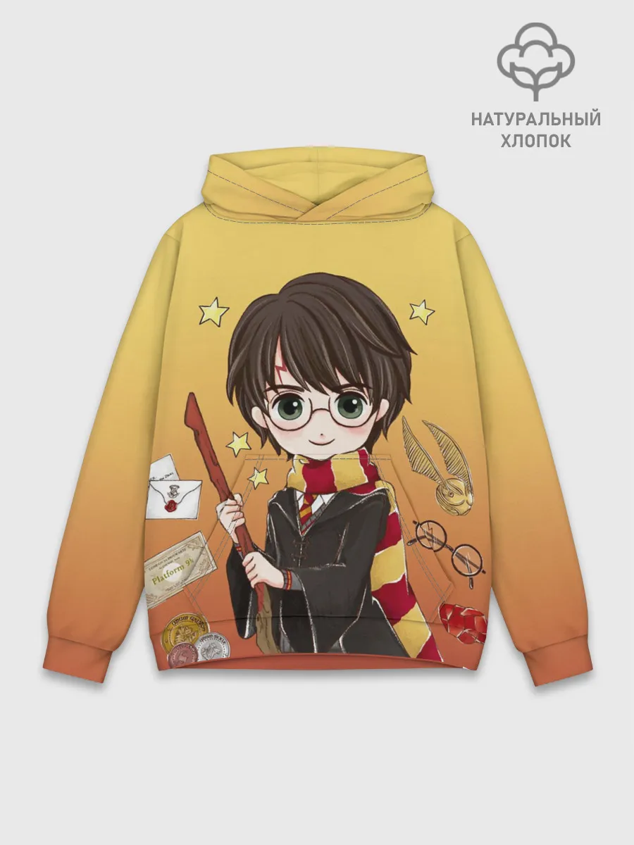 Худи мужской база хлопок / Гарри Поттер