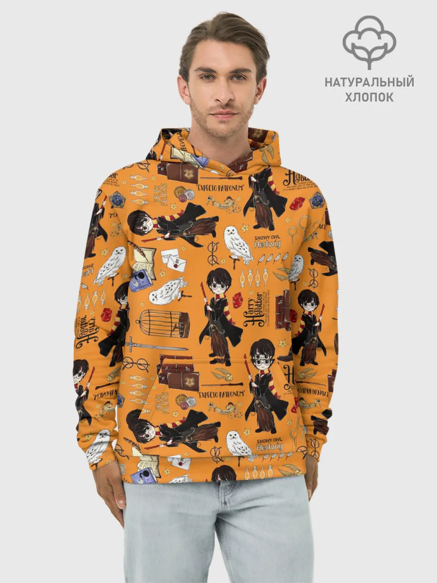 Худи мужской база хлопок / Гарри Поттер