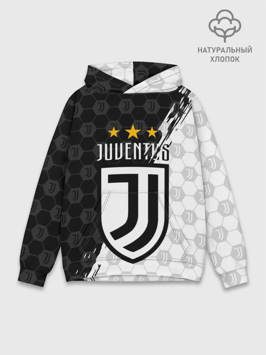 Худи мужской база хлопок / JUVENTUS