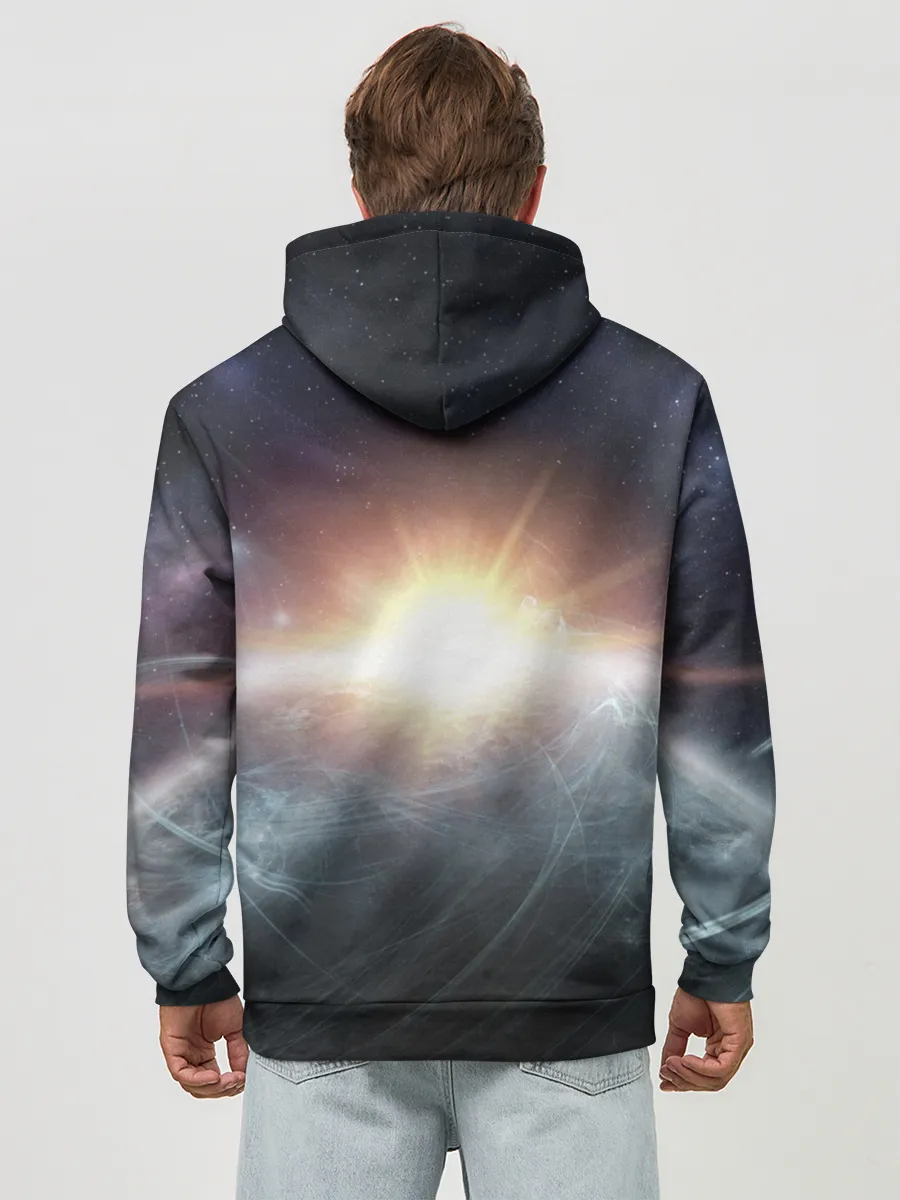 Худи мужской база хлопок / Космос