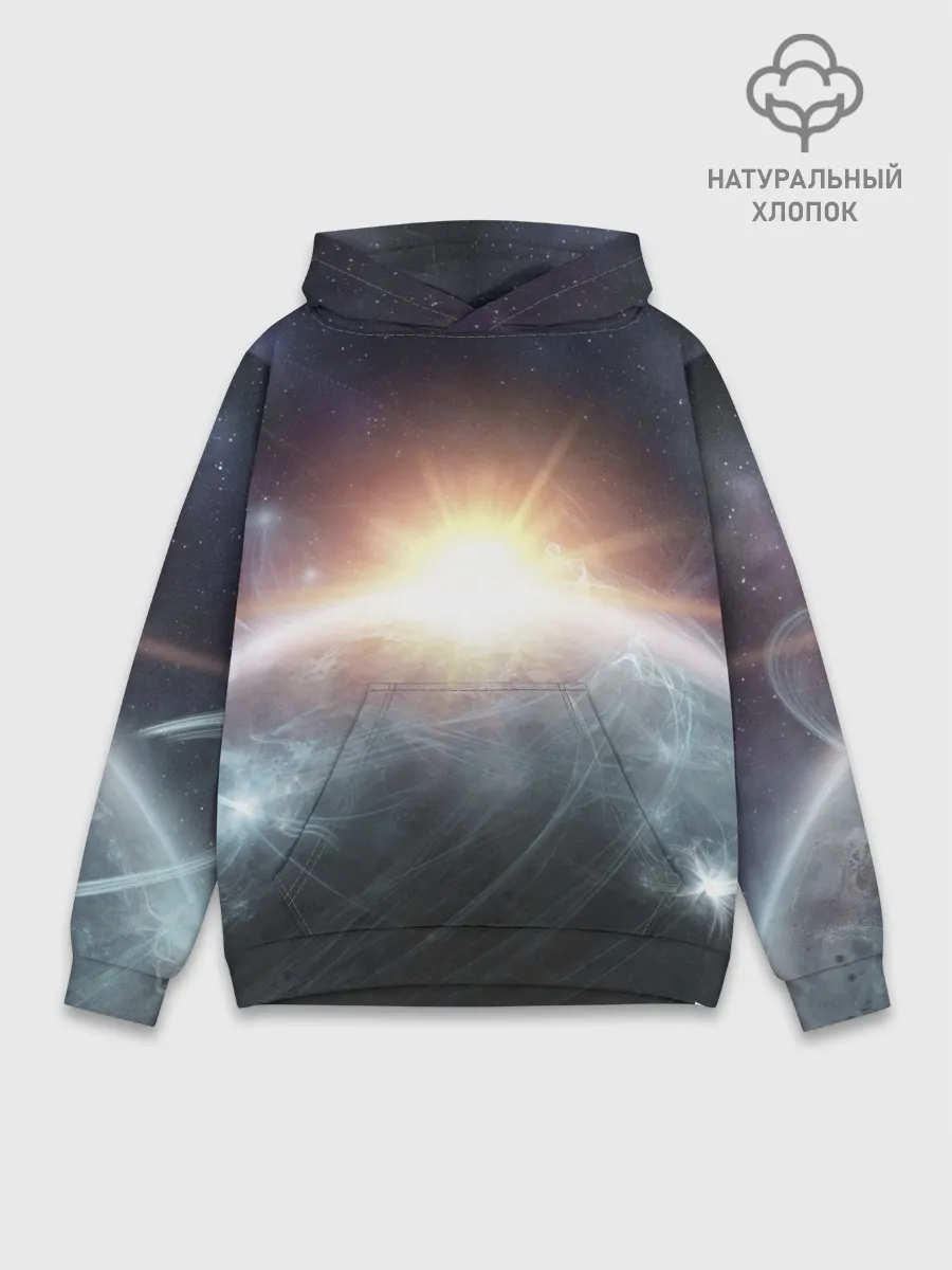 Худи мужской база хлопок / Космос