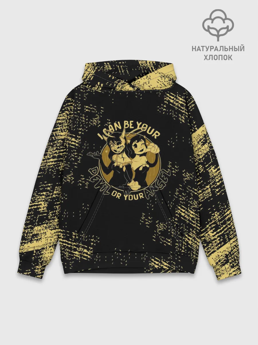 Худи мужской база хлопок / Bendy And The Ink Machine