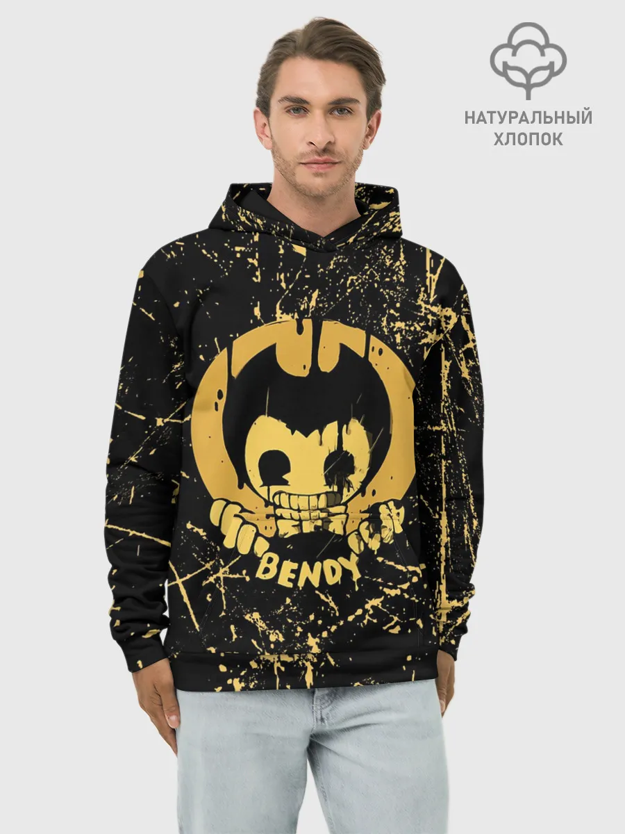 Худи мужской база хлопок / Bendy And The Ink Machine