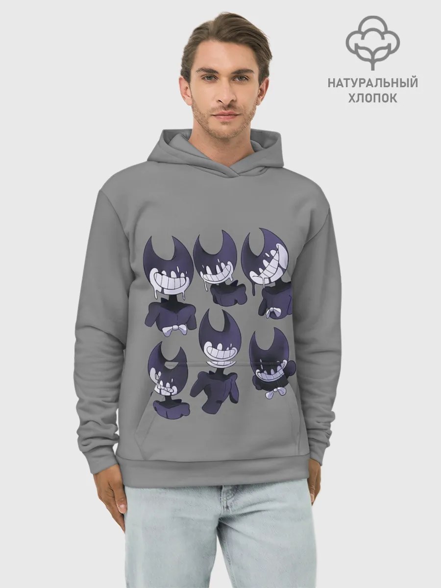 Худи мужской база хлопок / Bendy And The Ink Machine