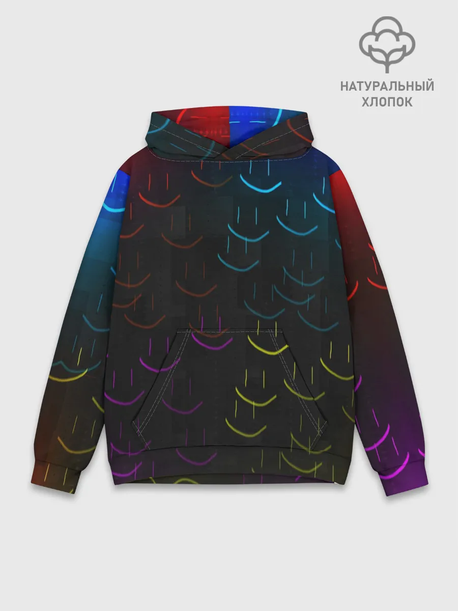 Худи мужской база хлопок / Rainbow smile