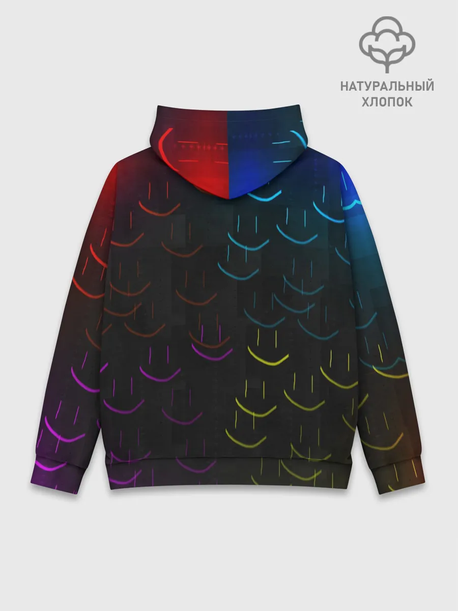 Худи мужской база хлопок / Rainbow smile