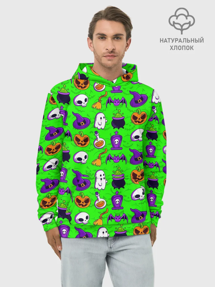 Худи мужской база хлопок / HALLOWEEN