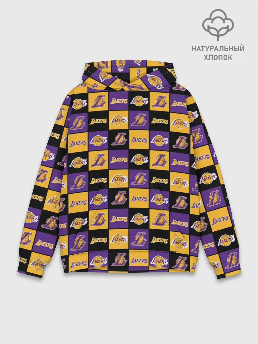 Худи мужской база хлопок / LA LAKERS | ЛЕЙКЕРС