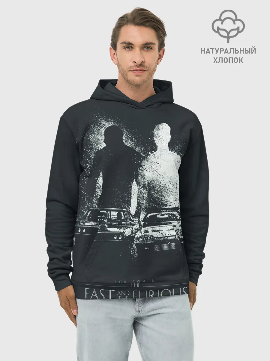Худи мужской база хлопок / FAST AND FURIOS / ФОРСАЖ