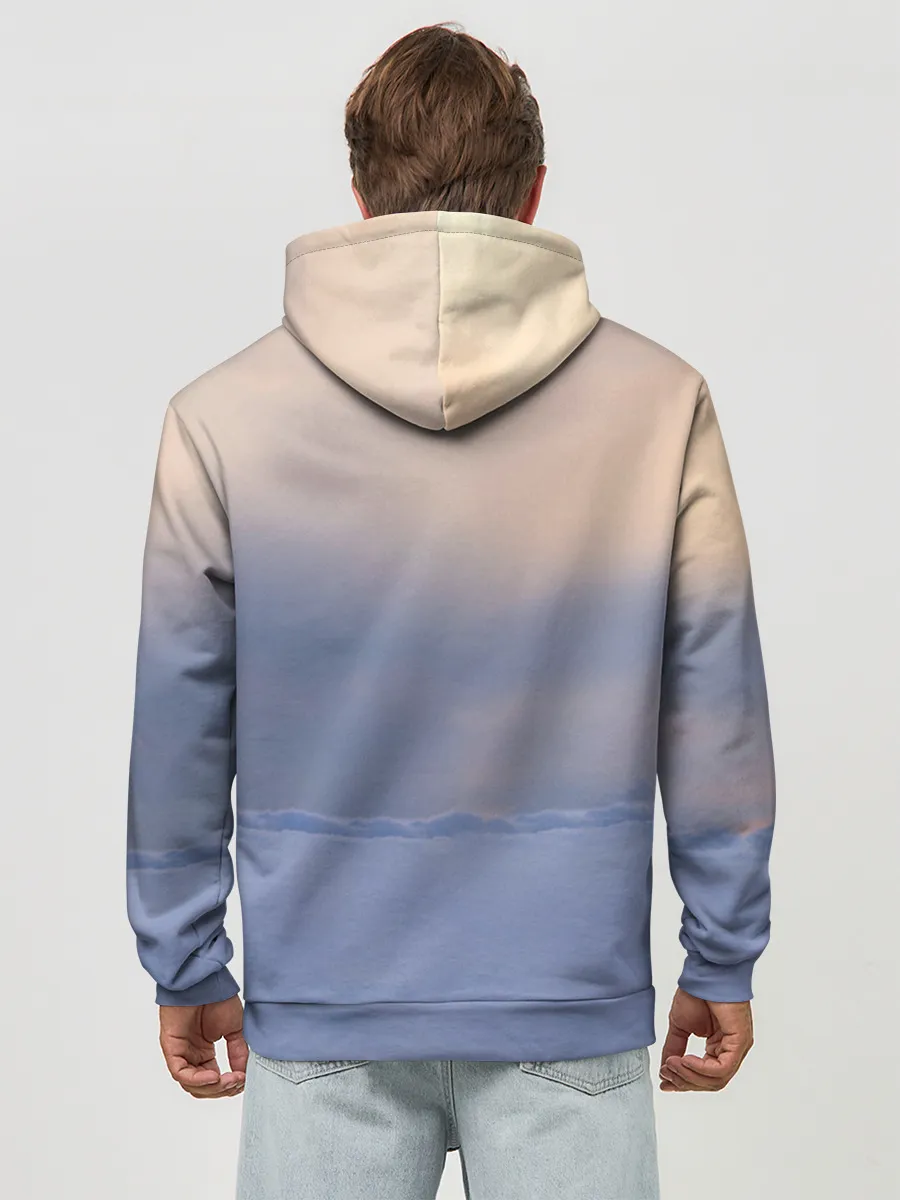 Худи мужской база хлопок / Лисичка