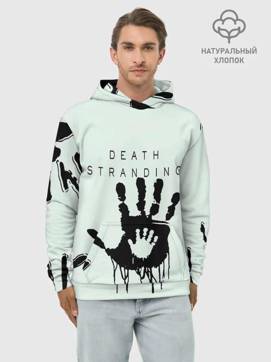 Худи мужской база хлопок / DEATH STRANDING