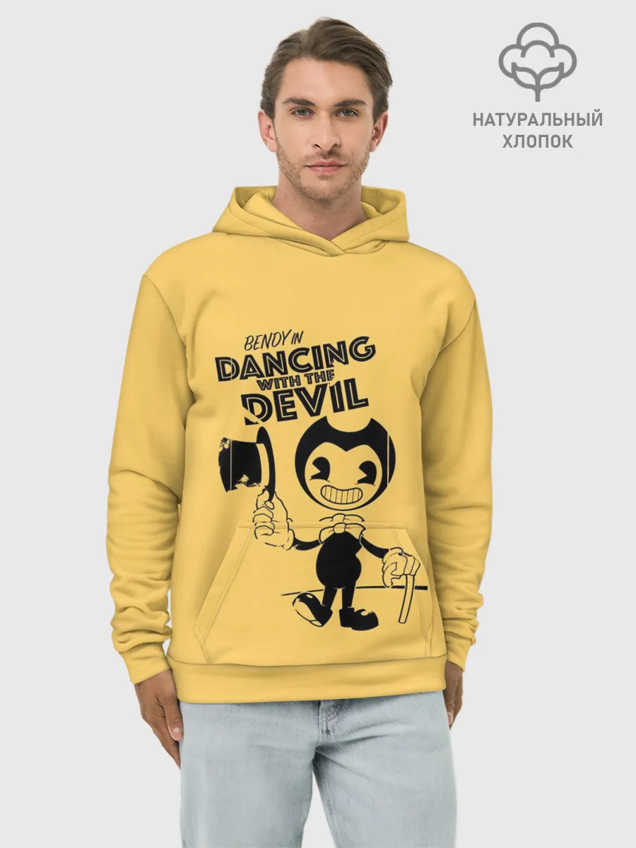 Худи мужской база хлопок / Bendy And The Ink Machine