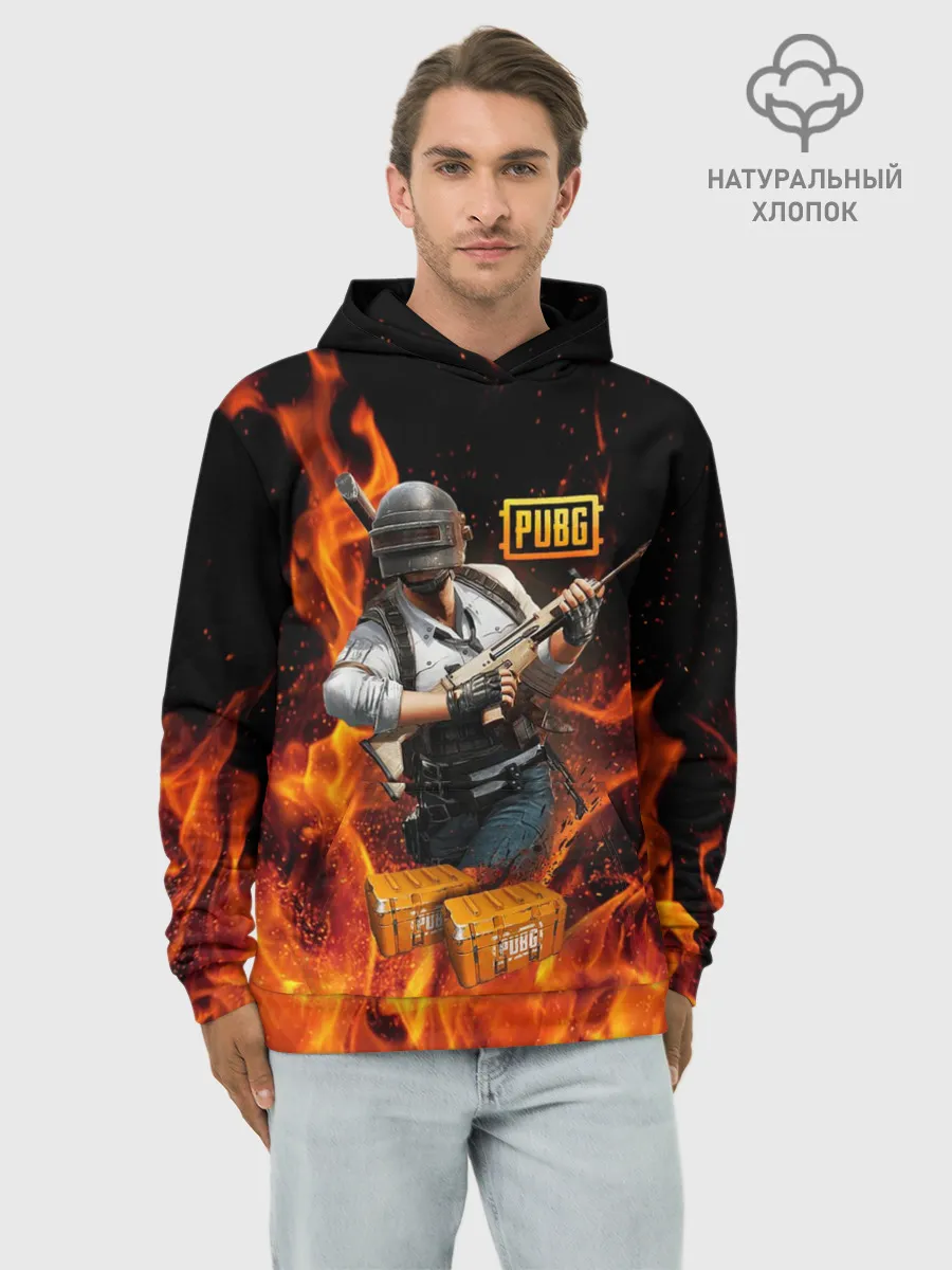 Худи мужской база хлопок / PUBG