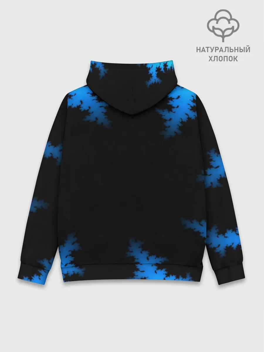 Худи мужской база хлопок / Морозный узор