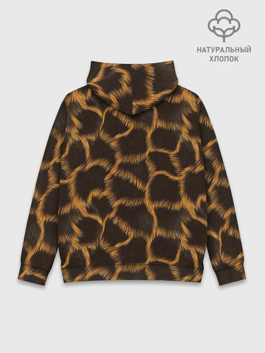 Худи мужской база хлопок / Леопард