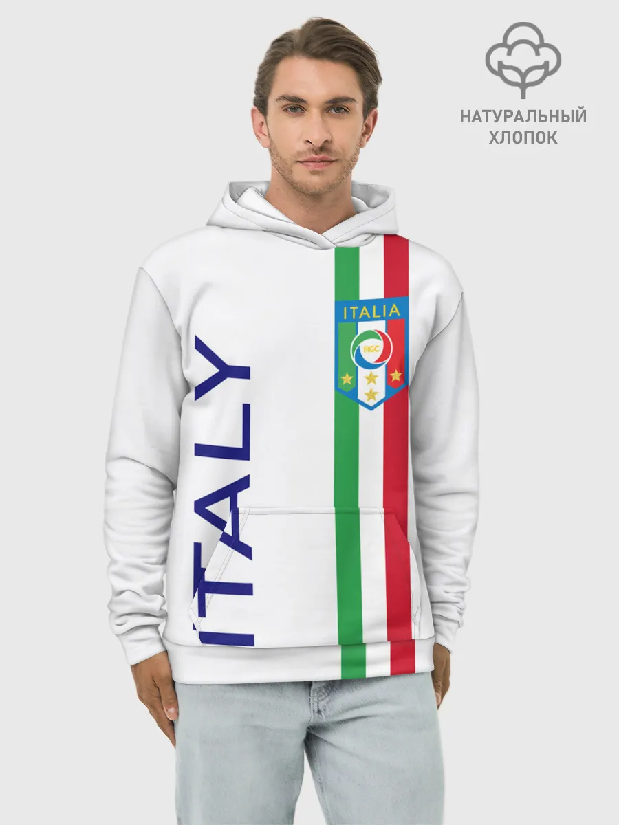 Худи мужской база хлопок / СБОРНАЯ ИТАЛИИ