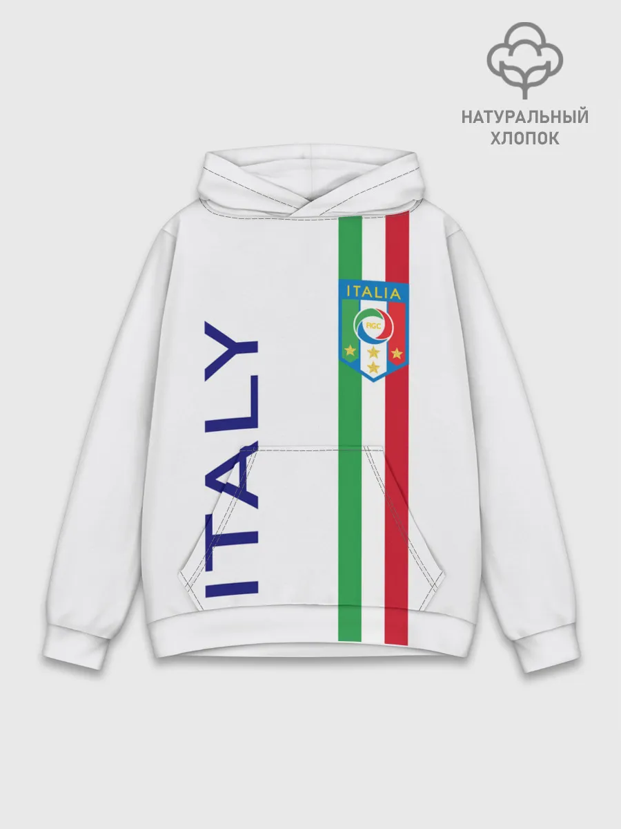 Худи мужской база хлопок / СБОРНАЯ ИТАЛИИ