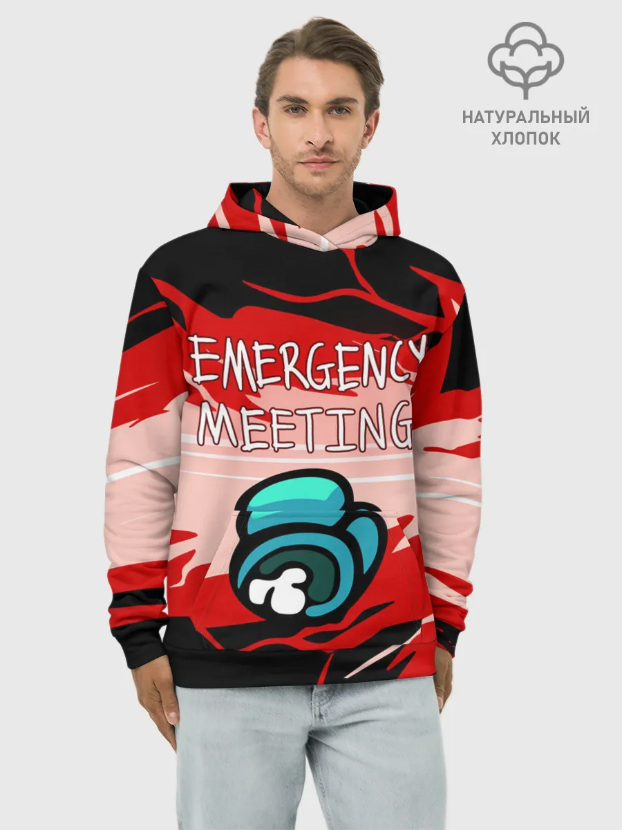 Худи мужской база хлопок / AMONG US