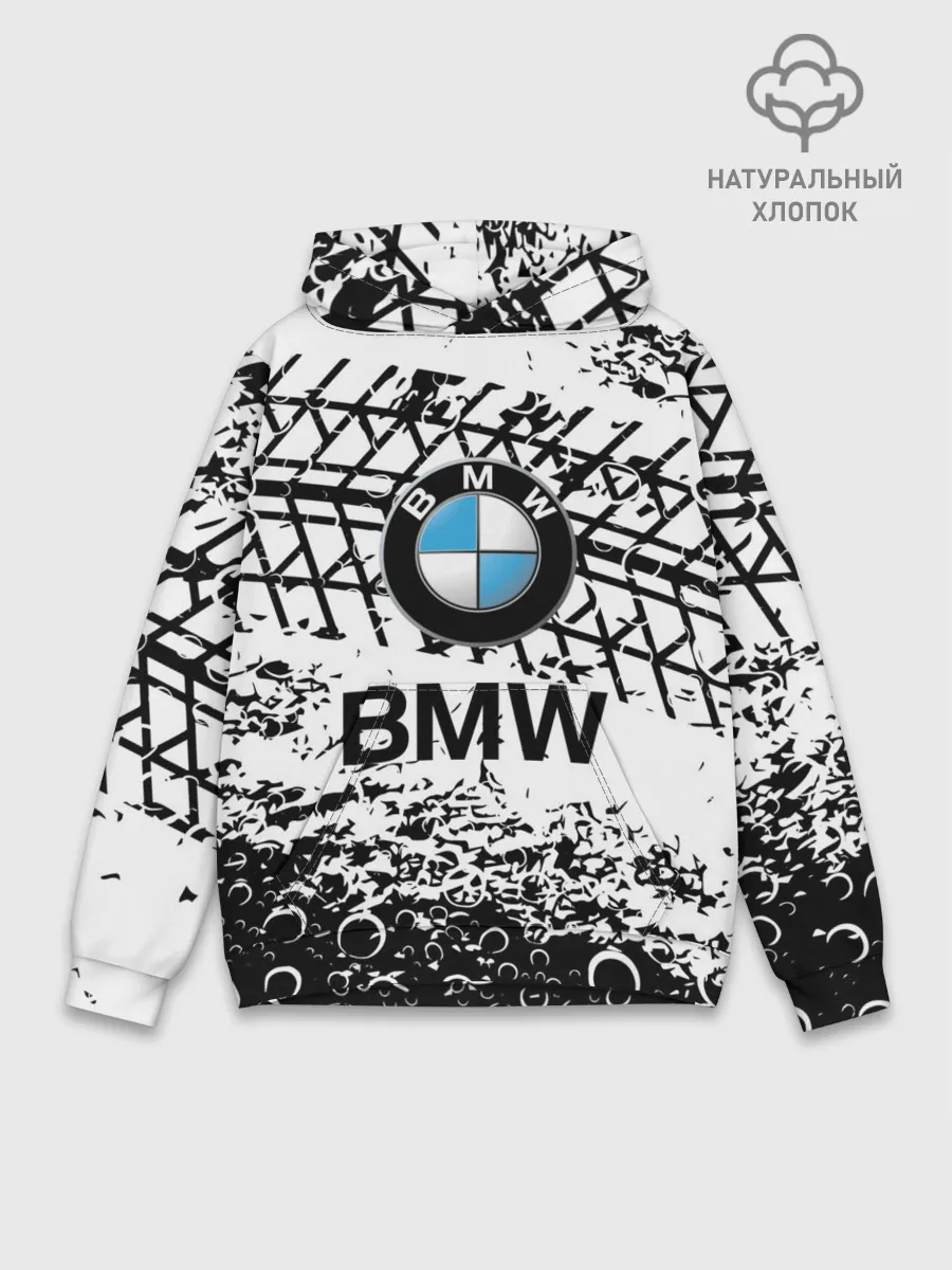 Худи мужской база хлопок / BMW.