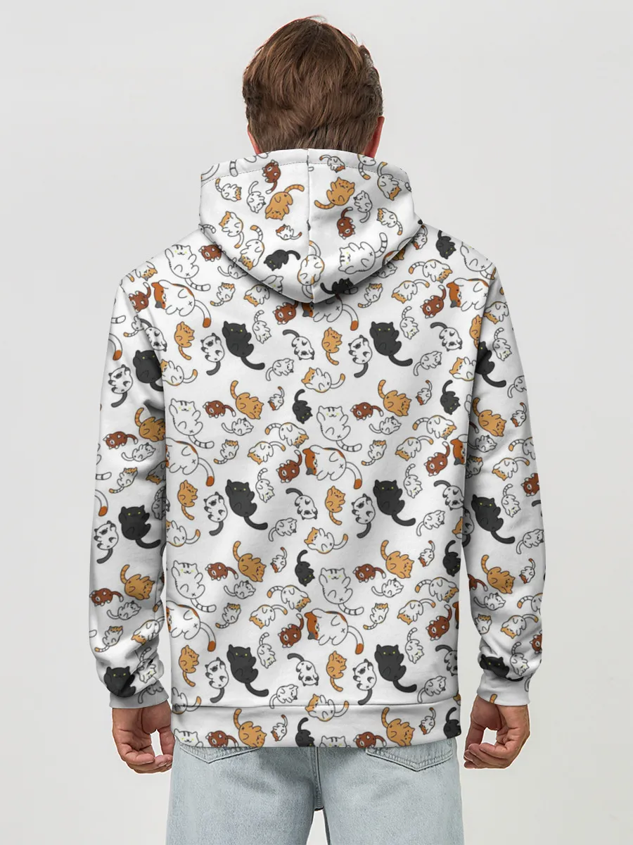 Худи мужской база хлопок / КОТИКИ