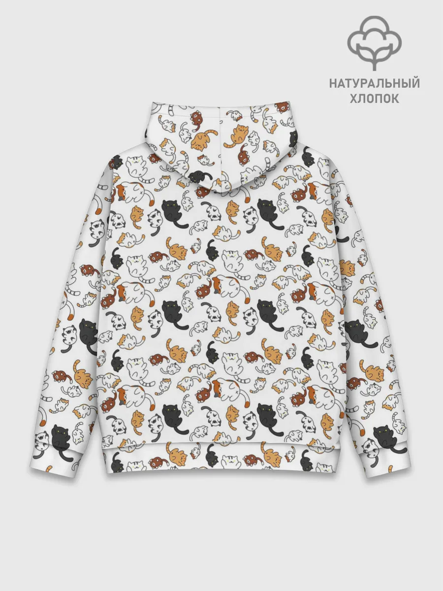 Худи мужской база хлопок / КОТИКИ